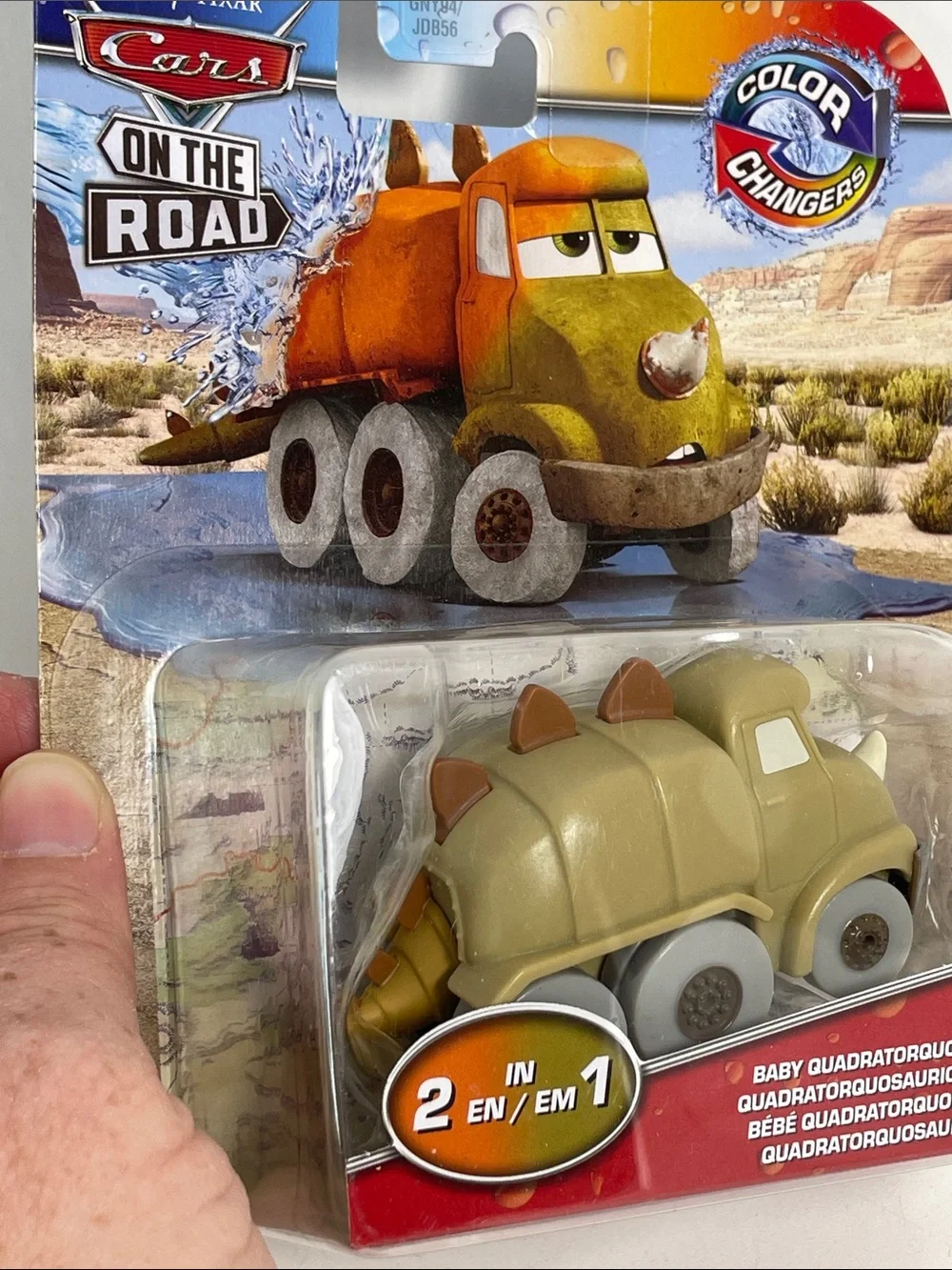 Disney Pixar Cars ~ 2024 ~ Color Changers ~ BABY QUADRATORQUOSAUR ~ New